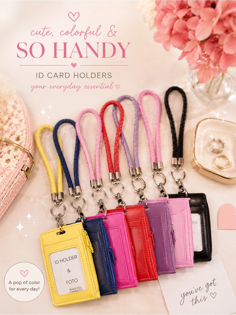 Colorful Wristlet ID Card Holder - Multiple Colors